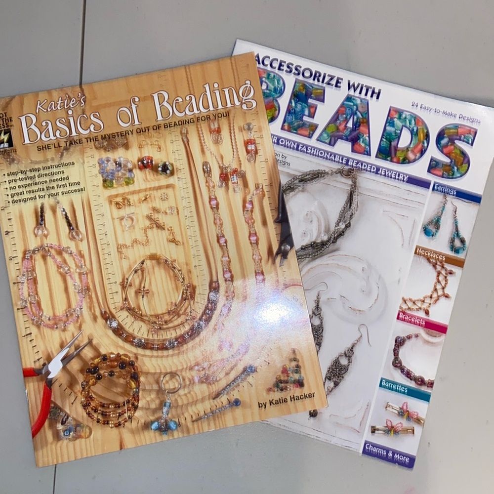 Two Jewelry Making Books “The Basica of Beading” & “Accessorize with Beads”